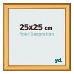 Photo Frame 25x25cm Gold Matte MDF Lazio Front Size | Yourdecoration.com