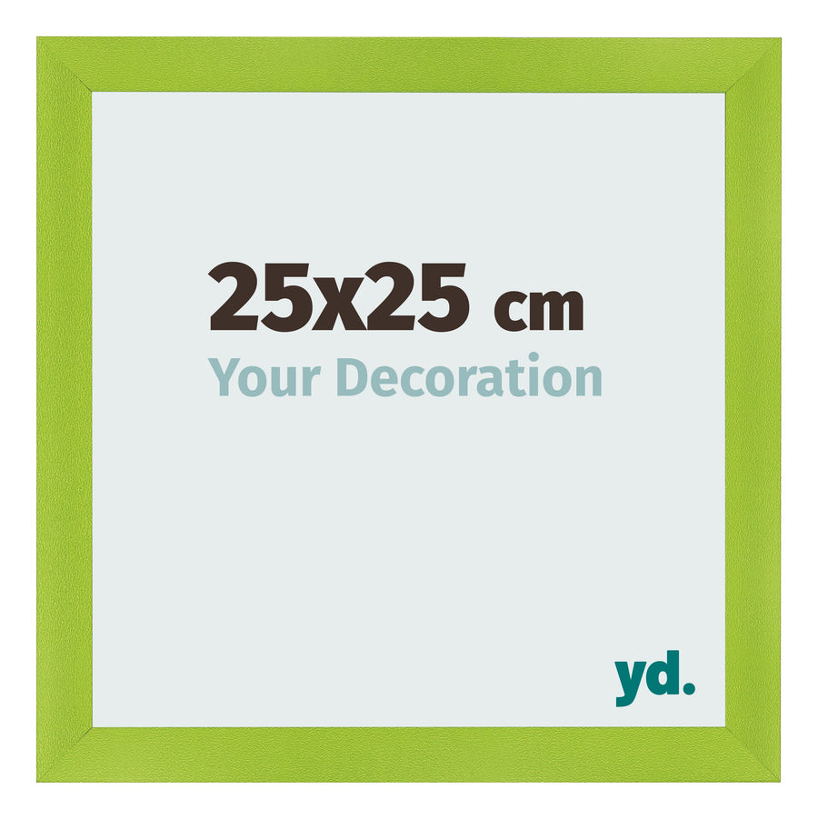 Photo Frame 25x25cm Green MDF Pisa Front Size | Yourdecoration.com