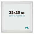 Photo Frame 25x25cm White Swept MDF Lazio Front Size | Yourdecoration.com