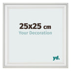 Photo Frame 25x25cm White Swept MDF Lazio Front Size | Yourdecoration.com