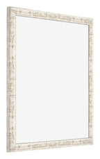 Photo Frame 25x25cm White Vintage MDF Bologna Front Oblique | Yourdecoration.com