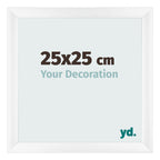Photo Frame 25x25cm White Vintage MDF Pisa Front Size | Yourdecoration.com