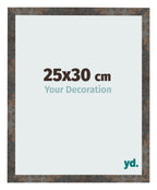 Photo Frame 25x30 cm Oxidized Metal MDF Bologna Front Size | Yourdecoration.com