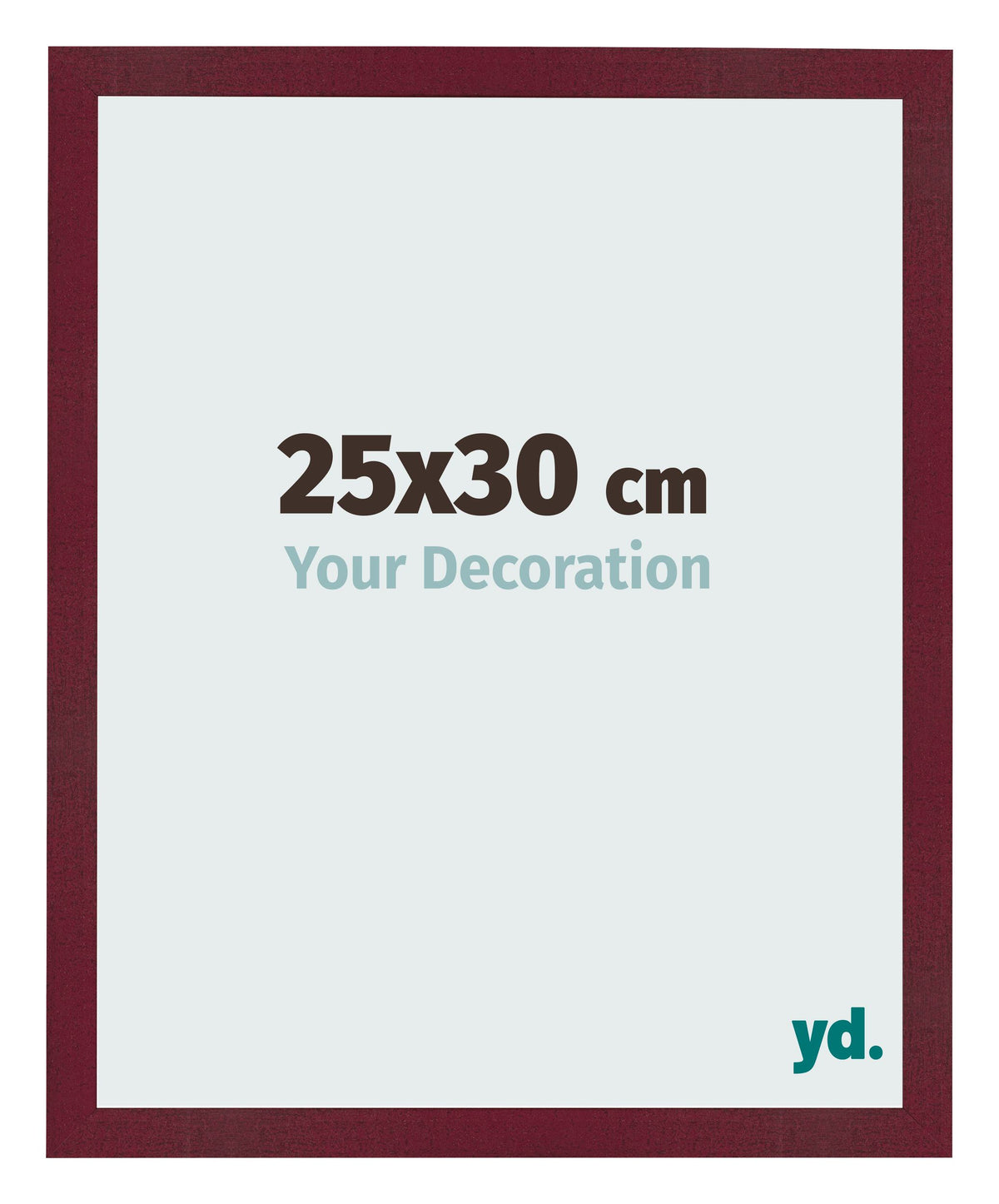 Photo Frame 25x30 cm Wine Red Swept MDF Bologna Front Size | Yourdecoration.com