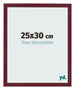 Photo Frame 25x30 cm Wine Red Swept MDF Bologna Front Size | Yourdecoration.com