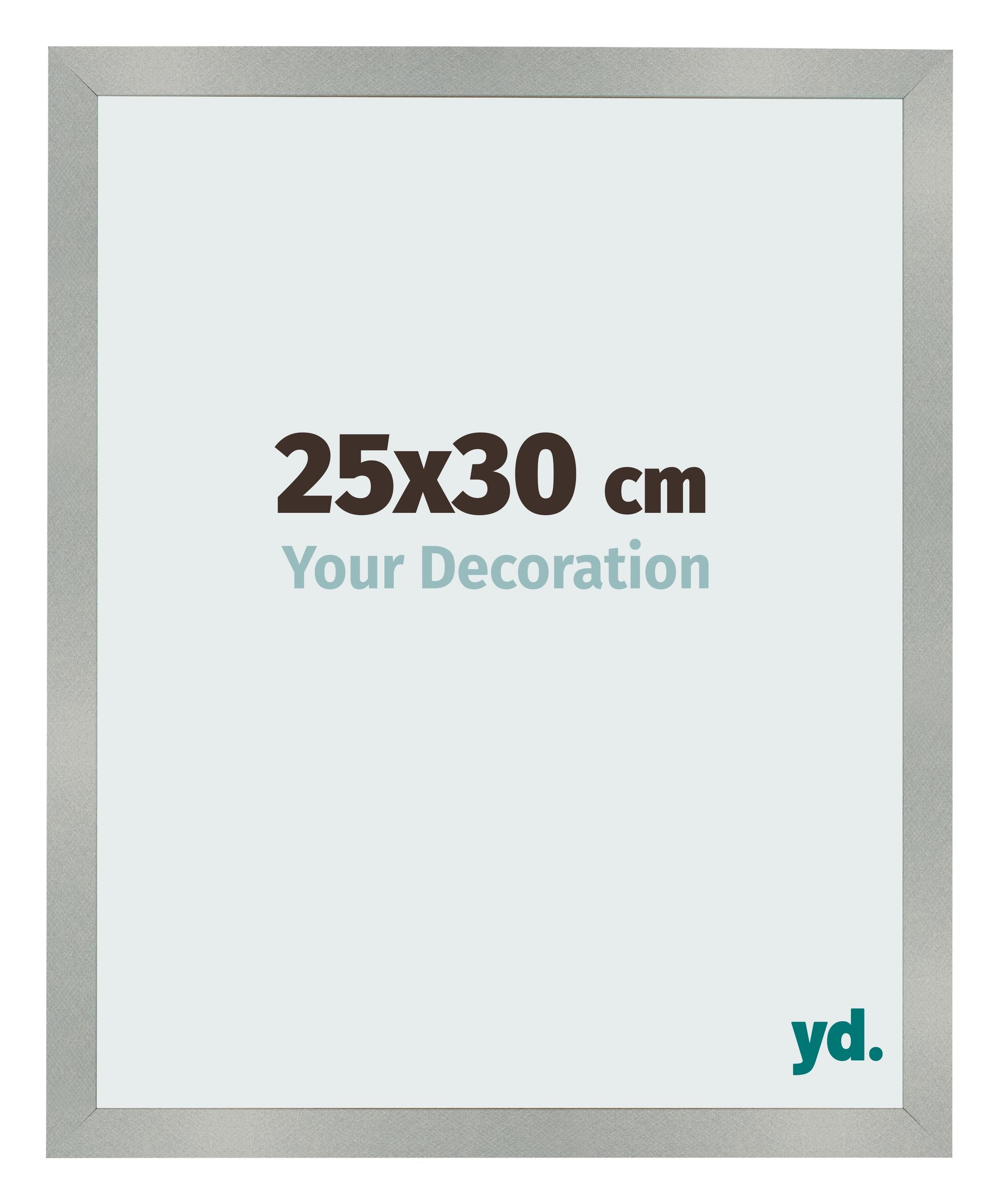 Photo Frame 25x30cm Aluminum Brushed MDF Bologna Front Size | Yourdecoration.com