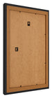 Photo Frame 25x30cm Black Woodgrain MDF Lazio Back Oblique | Yourdecoration.com