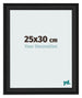 Photo Frame 25x30cm Black Woodgrain MDF Lazio Front Size | Yourdecoration.com