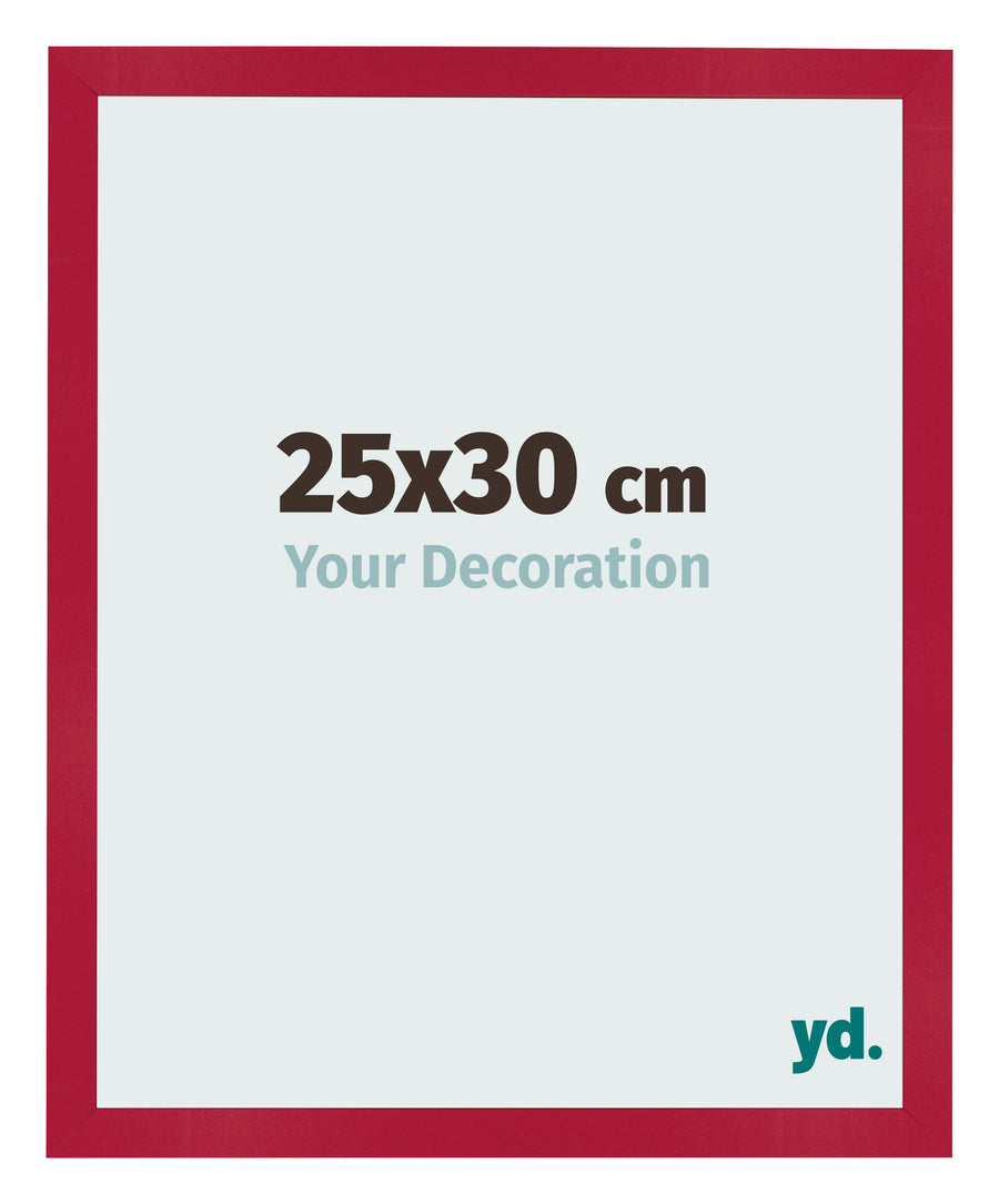 Photo Frame 25x30cm Red MDF Bologna Front Size | Yourdecoration.com