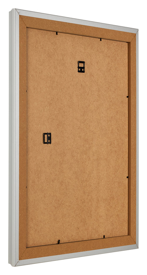 Photo Frame 25x30cm Silver Matte MDF Lazio Back Oblique | Yourdecoration.com