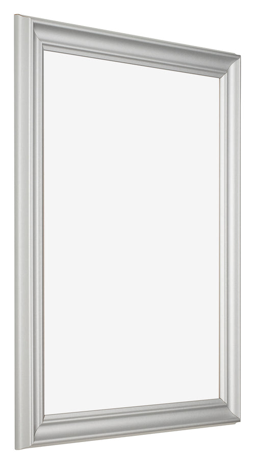 Photo Frame 25x30cm Silver Matte MDF Lazio Front Oblique | Yourdecoration.com