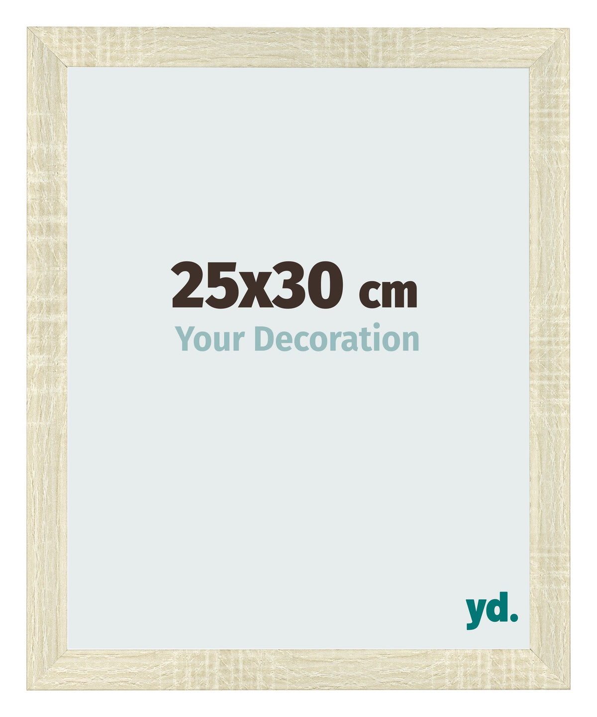 Photo Frame 25x30cm Sonoma Oak MDF Pisa Front Size | Yourdecoration.com