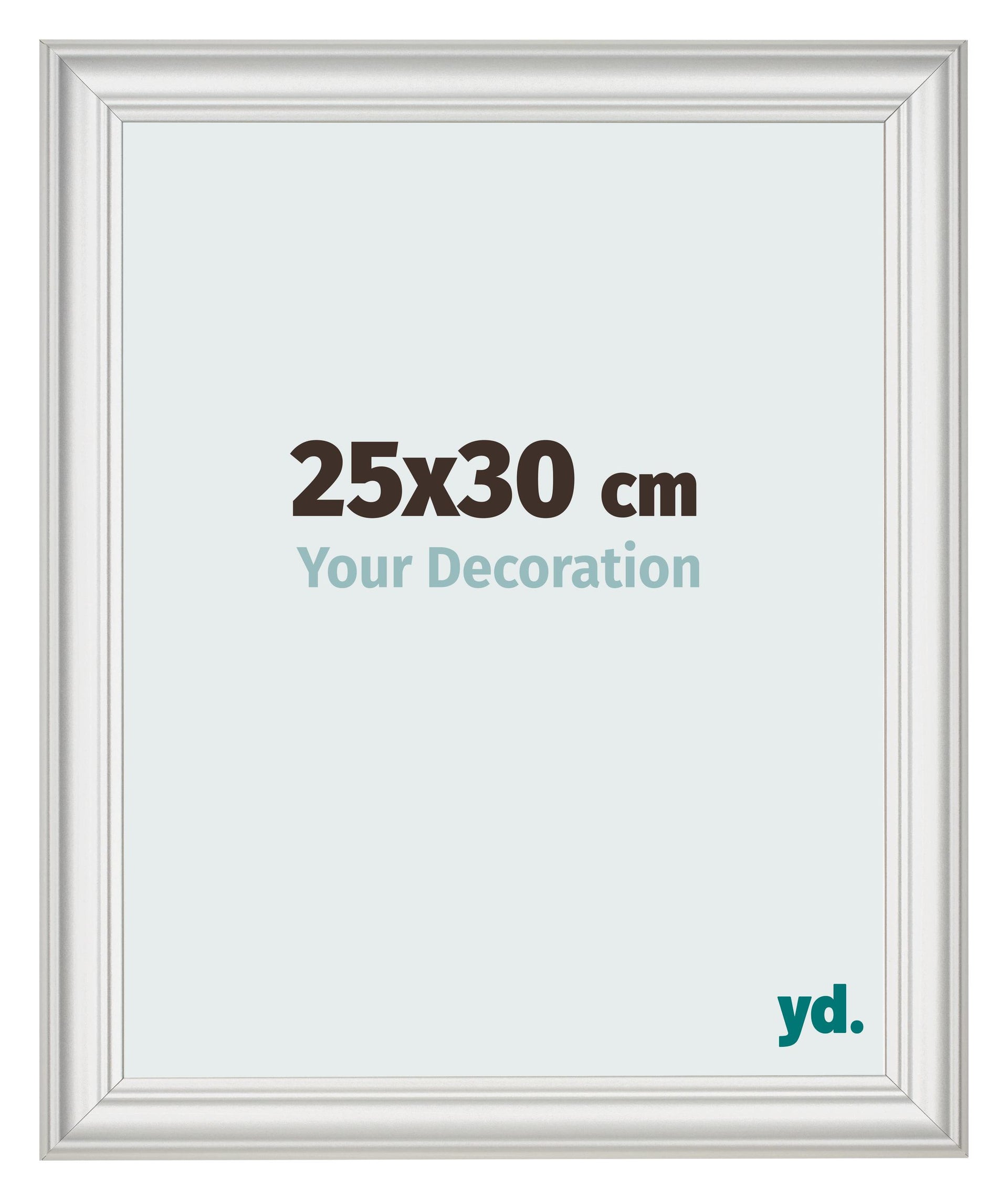 Photo Frame 25x30cm White Swept MDF Lazio Front Size | Yourdecoration.com