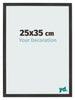 Photo Frame 25x35 cm Black Matte MDF Bologna Front Size | Yourdecoration.com