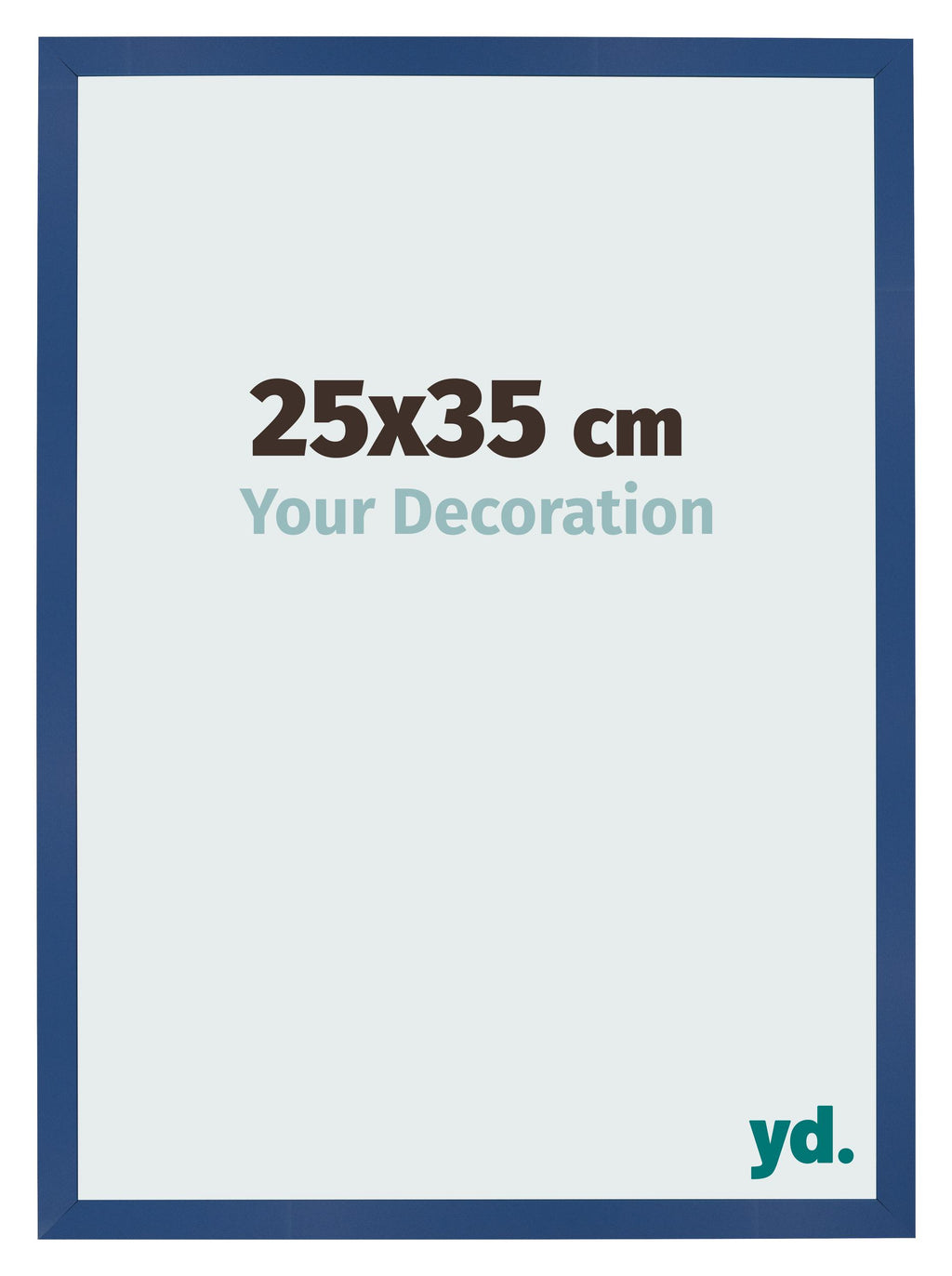 Photo Frame 25x35 cm Dark Blue MDF Bologna Front Size | Yourdecoration.com