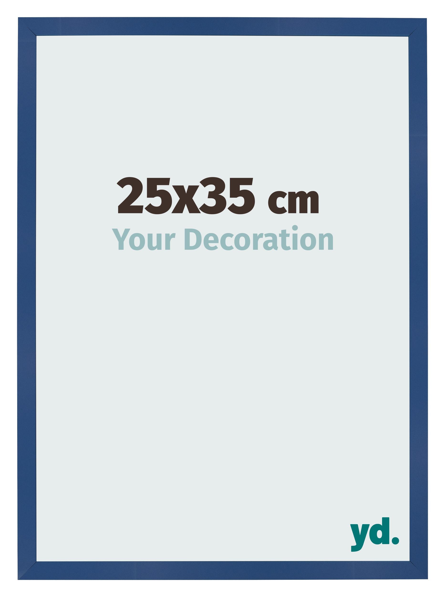 Photo Frame 25x35 cm Dark Blue MDF Bologna Front Size | Yourdecoration.com