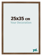 Photo Frame 25x35 cm Oak Rustic MDF Bologna Front Size | Yourdecoration.com