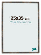 Photo Frame 25x35 cm Oxidized Metal MDF Bologna Front Size | Yourdecoration.com