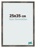 Photo Frame 25x35 cm Oxidized Metal MDF Bologna Front Size | Yourdecoration.com