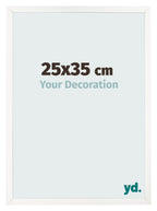 Photo Frame 25x35 cm White High Gloss MDF Bologna Front Size | Yourdecoration.com