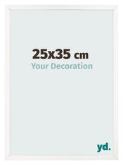 Photo Frame 25x35 cm White High Gloss MDF Bologna Front Size | Yourdecoration.com