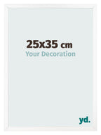 Photo Frame 25x35 cm White Matte MDF Bologna Front Size | Yourdecoration.com