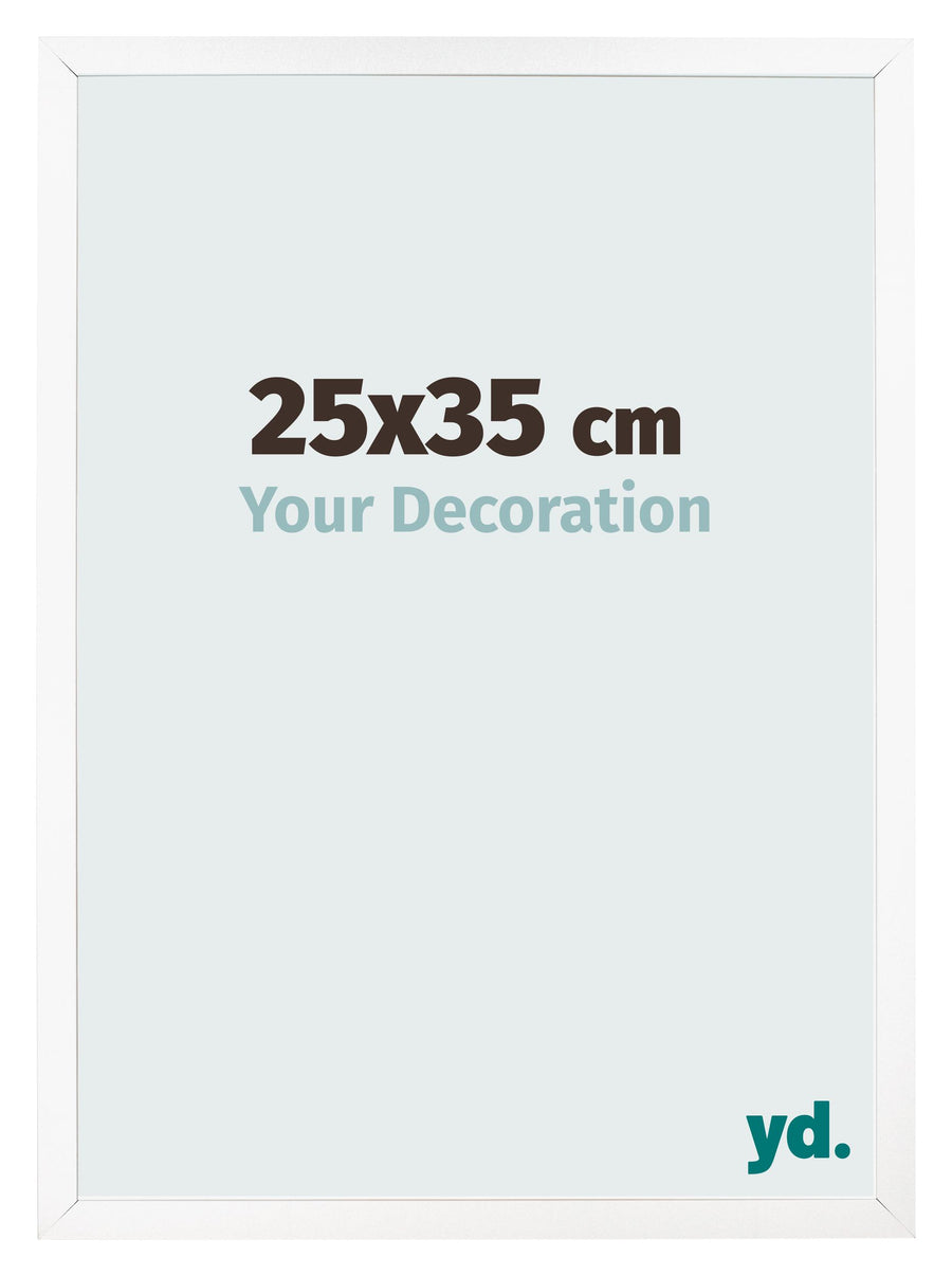 Photo Frame 25x35 cm White Matte MDF Bologna Front Size | Yourdecoration.com