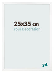 Photo Frame 25x35 cm White Matte MDF Bologna Front Size | Yourdecoration.com