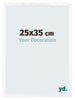 Photo Frame 25x35 cm White Matte MDF Bologna Front Size | Yourdecoration.com