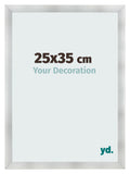 Photo Frame 25x35cm Aluminum Brushed MDF Pisa Front Size | Yourdecoration.com