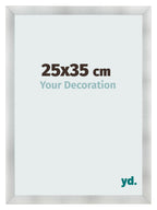 Photo Frame 25x35cm Aluminum Brushed MDF Pisa Front Size | Yourdecoration.com