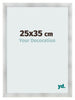 Photo Frame 25x35cm Aluminum Brushed MDF Pisa Front Size | Yourdecoration.com