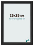 Photo Frame 25x35cm Black Woodgrain MDF Lazio Front Size | Yourdecoration.com