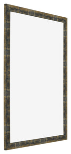 Photo Frame 25x35cm Blue Gold Melange MDF Pisa Front Oblique | Yourdecoration.com