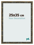 Photo Frame 25x35cm Blue Gold Melange MDF Pisa Front Size | Yourdecoration.com