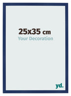 Photo Frame 25x35cm Dark Blue Swept MDF Bologna Front Size | Yourdecoration.com