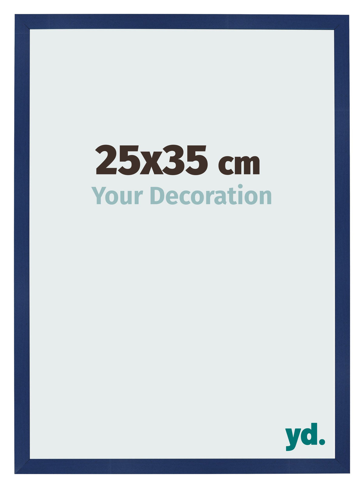 Photo Frame 25x35cm Dark Blue Swept MDF Bologna Front Size | Yourdecoration.com