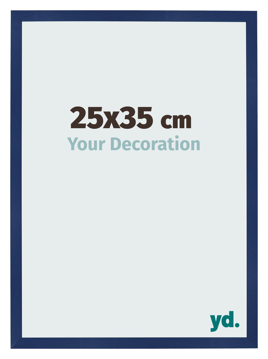Photo Frame 25x35cm Dark Blue Swept MDF Bologna Front Size | Yourdecoration.com