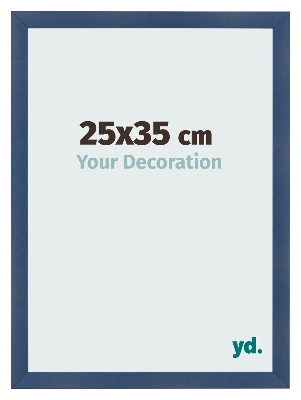 Photo Frame 25x35cm Dark Blue Swept MDF Pisa Front Size | Yourdecoration.com