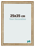 Photo Frame 25x35cm Gold Antique MDF Lazio Front Size | Yourdecoration.com