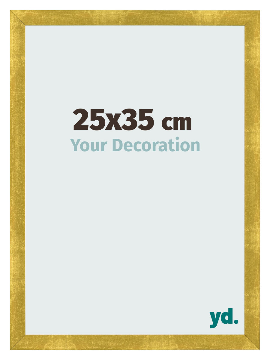 Photo Frame 25x35cm Gold Vintage MDF Pisa Front Size | Yourdecoration.com