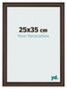 Photo Frame 25x35cm Oak Dark MDF Lazio Front Size | Yourdecoration.com