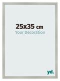 Photo Frame 25x35cm Silver Matte MDF Bologna Front Size | Yourdecoration.com