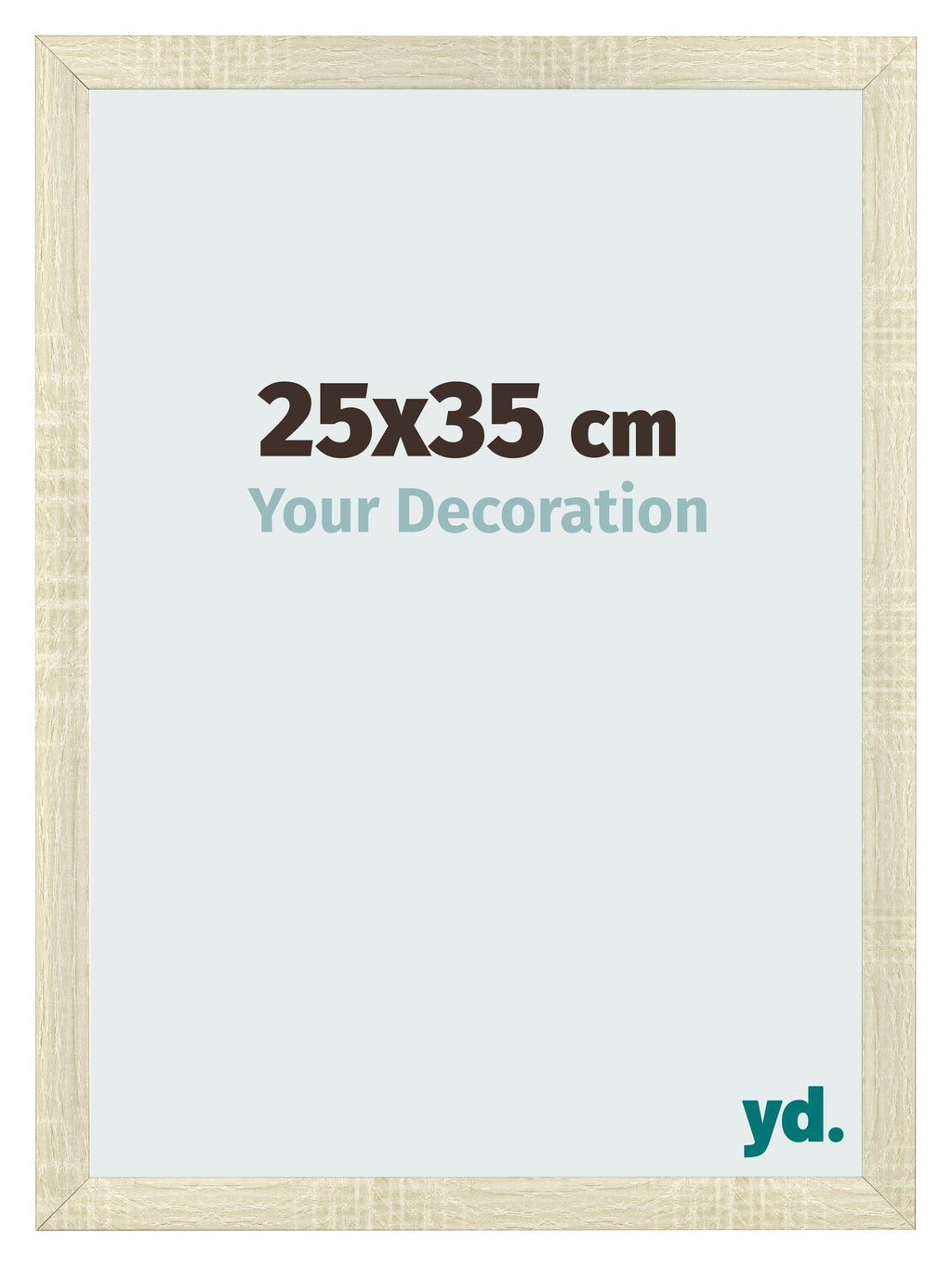 Photo Frame 25x35cm Sonoma Oak MDF Pisa Front Size | Yourdecoration.com