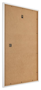 Photo Frame 25x35cm White Matte MDF Bologna Back Oblique | Yourdecoration.com
