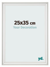 Photo Frame 25x35cm White Swept MDF Lazio Front Size | Yourdecoration.com