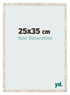 Photo Frame 25x35cm White Vintage MDF Bologna Front Size | Yourdecoration.com