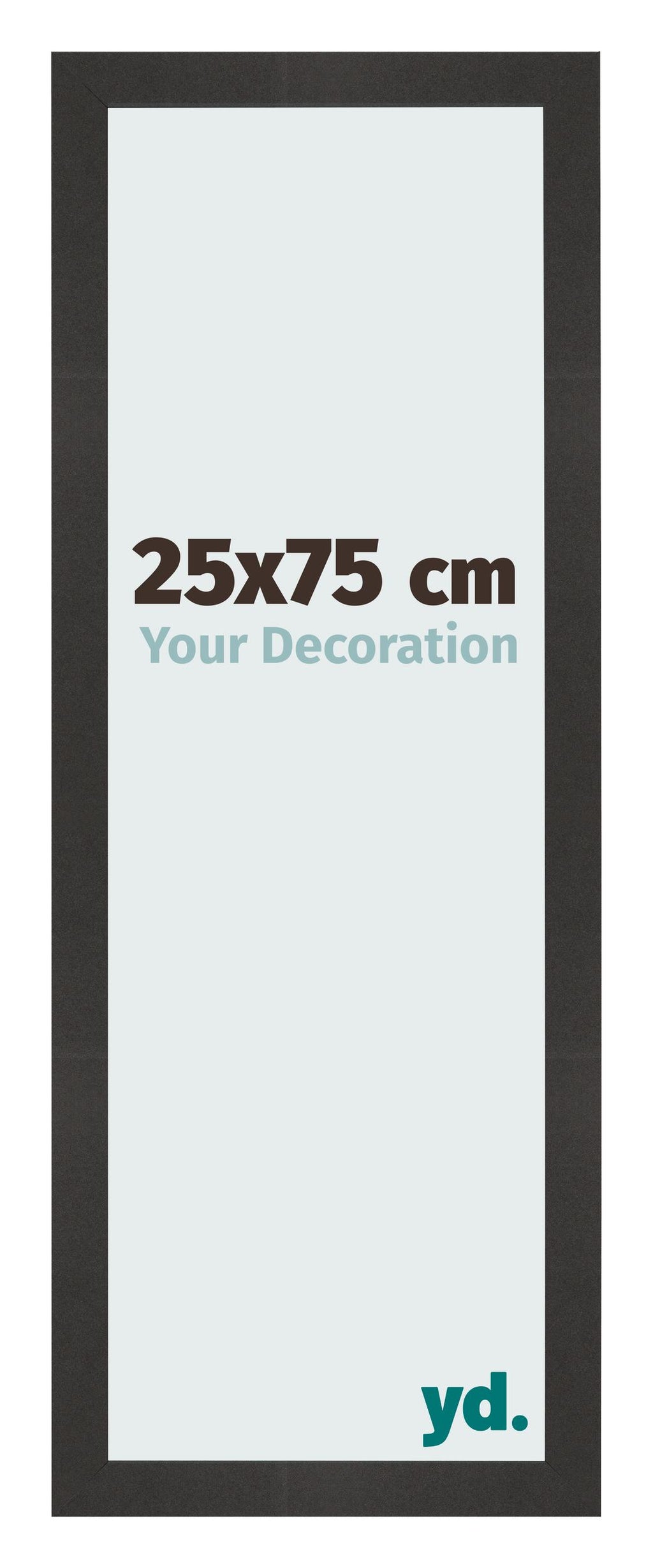 Photo Frame 25x75 cm Black Matte MDF Bologna Front Size | Yourdecoration.com