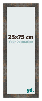Photo Frame 25x75 cm Oxidized Metal MDF Bologna Front Size | Yourdecoration.com