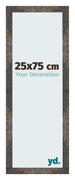 Photo Frame 25x75 cm Oxidized Metal MDF Bologna Front Size | Yourdecoration.com